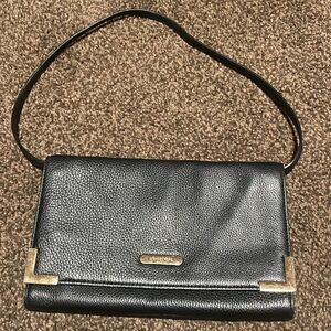 MICHAEL Michael Kors-Black w/ Gold Hardware Oversized Clutch w/ removable straps